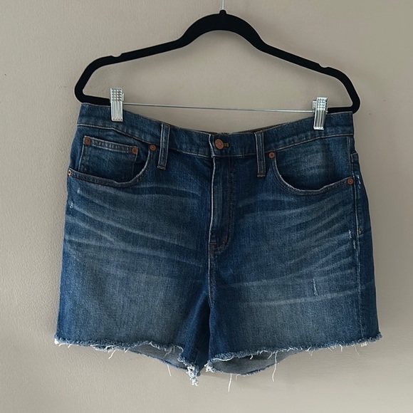 Madewell Women’s High Rise Denim Short Cut-Off Style Sz 32 Boho Coastal Cowgirl - Picture 2 of 9